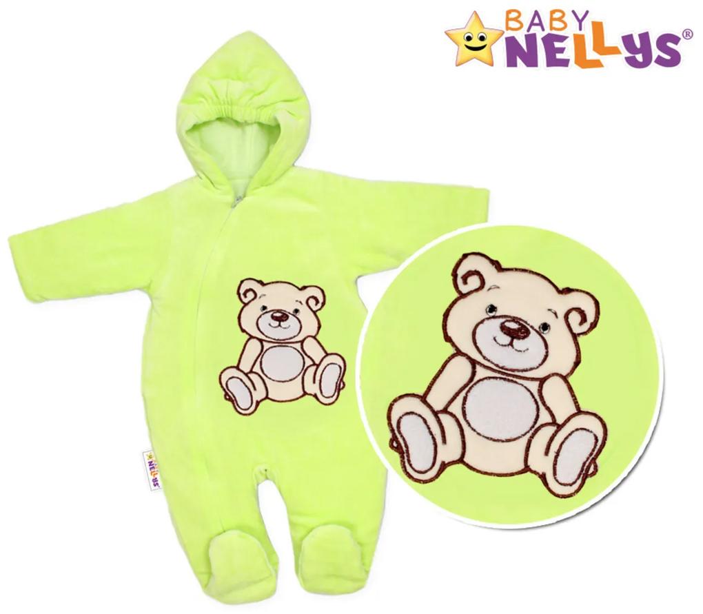 Salopetă/îmbrăcăminte cărucior Baby Nelly ® URSULEȚ - verde 56 (1-2 m)