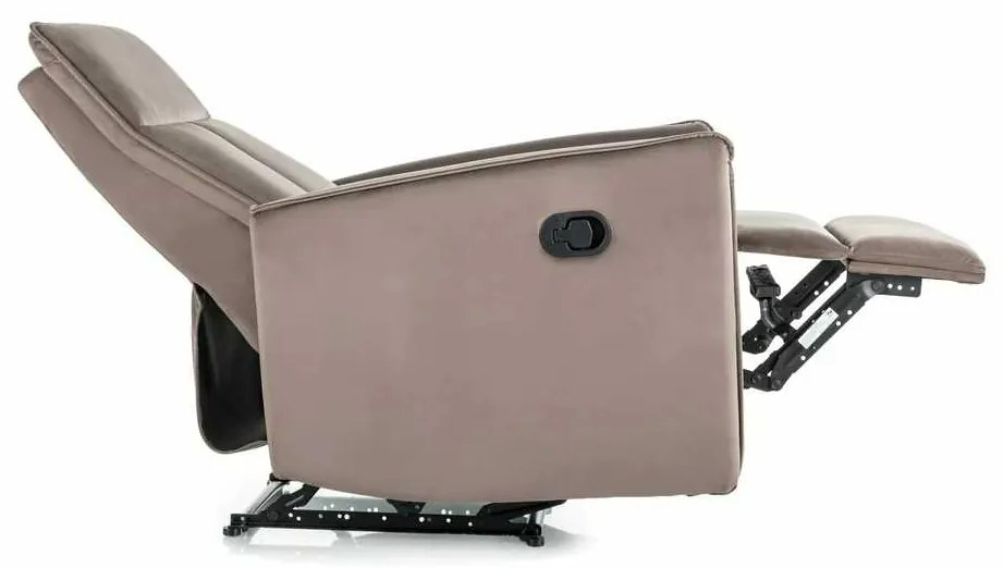 Scaun reclinabil Maxime Velvet, maro