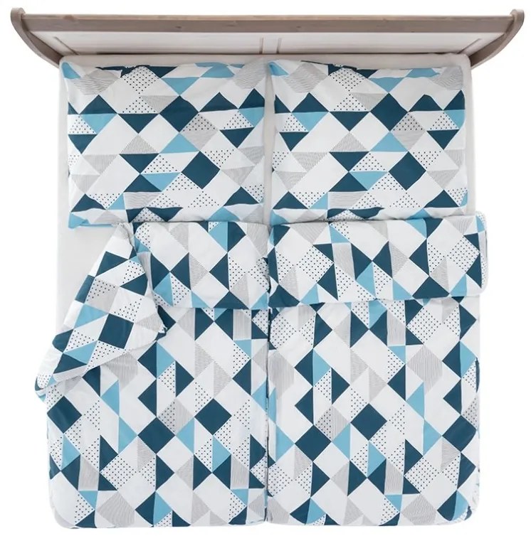 Lenjerie de pat creponata DIAMONDS alb Dimensiune lenjerie de pat: 70 x 90 cm | 140 x 200 cm