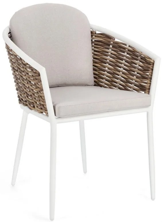 Scaun cu perne detasabile, alb, Maribela, Bizzotto