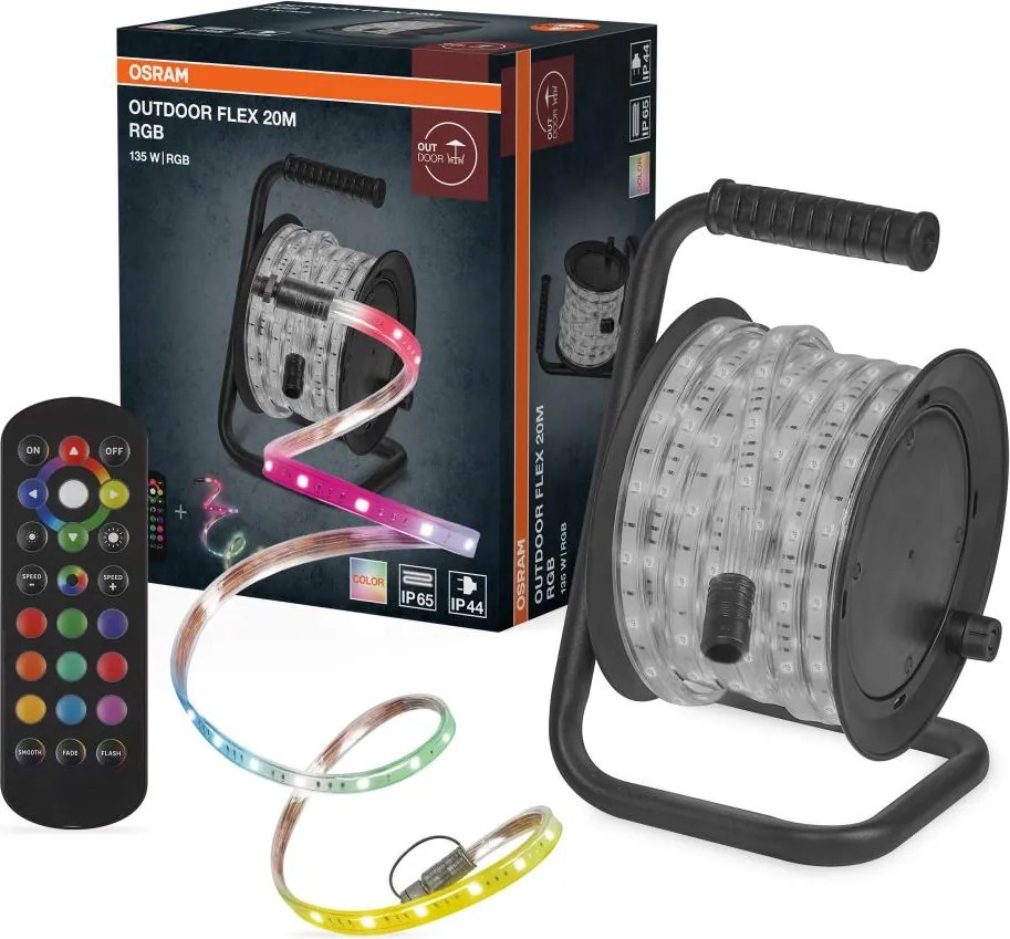 Osram - bandă LED RGB reglabilă pentru exterior FLEX 20m LED/135W/230V IP65 + telecomandă