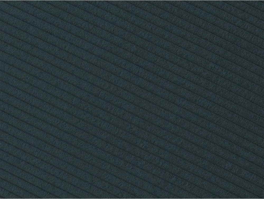 Canapea albastru-închis cu tapițerie din catifea reiată 242 cm Giorgia – Bobochic Paris