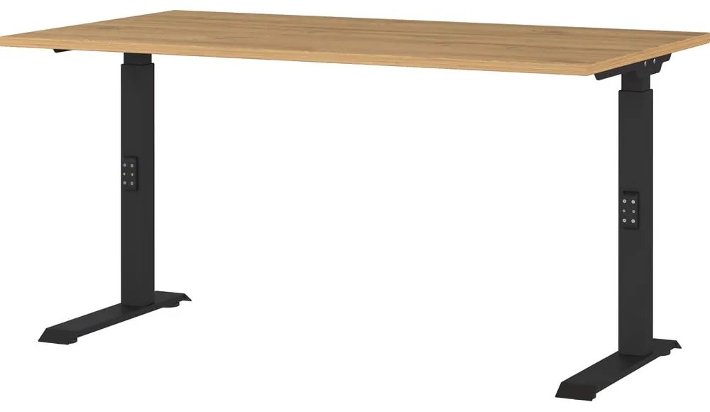 Birou reglabil cu blat cu aspect de lemn de stejar 200x240 cm Agenda – Germania