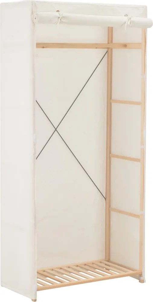 vidaXL Șifonier, alb, 79 x 40 x 170 cm, material textil