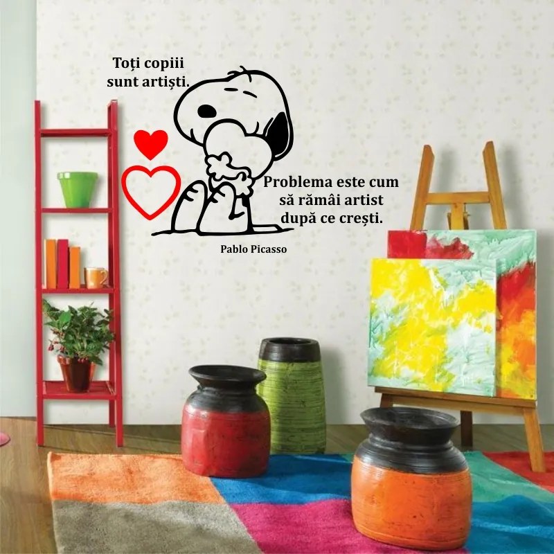 Sticker perete Toti copiii sunt artisti