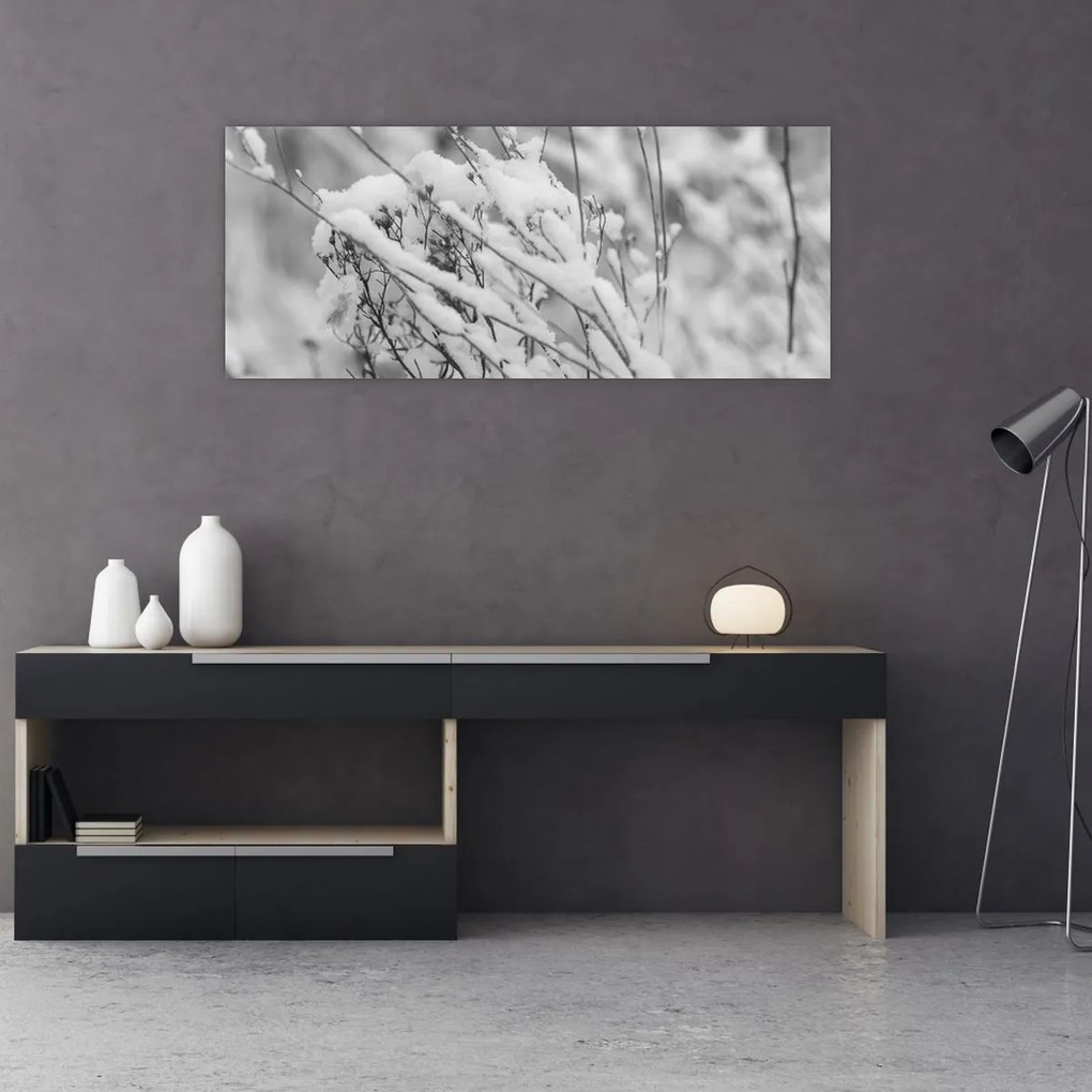 Tablou - Ramuri înzăpezite (120x50 cm)