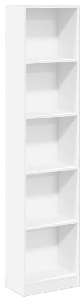 857792 vidaXL Bibliotecă, alb, 40x24x176 cm, lemn prelucrat