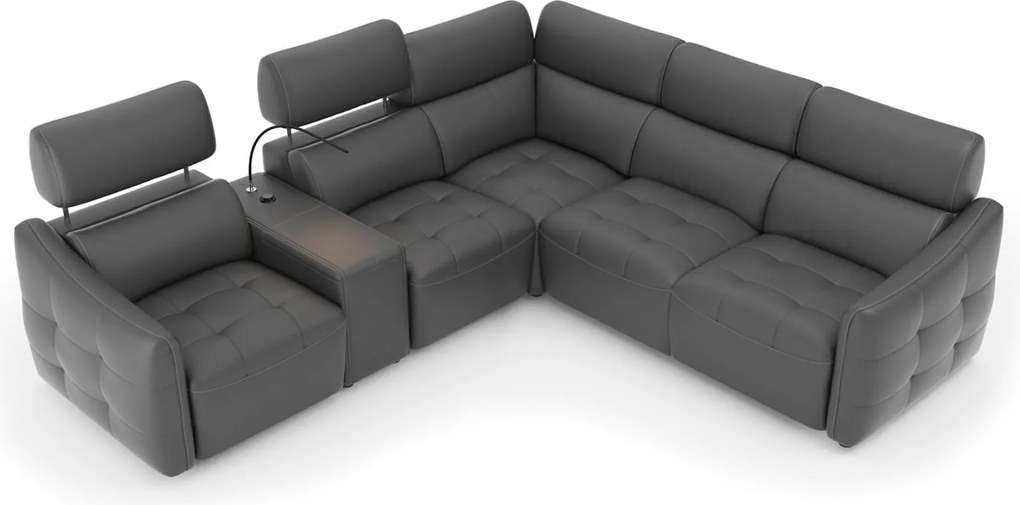 Coltar lemn masiv Davos, 262 × 100 × 287 cm - Stânga