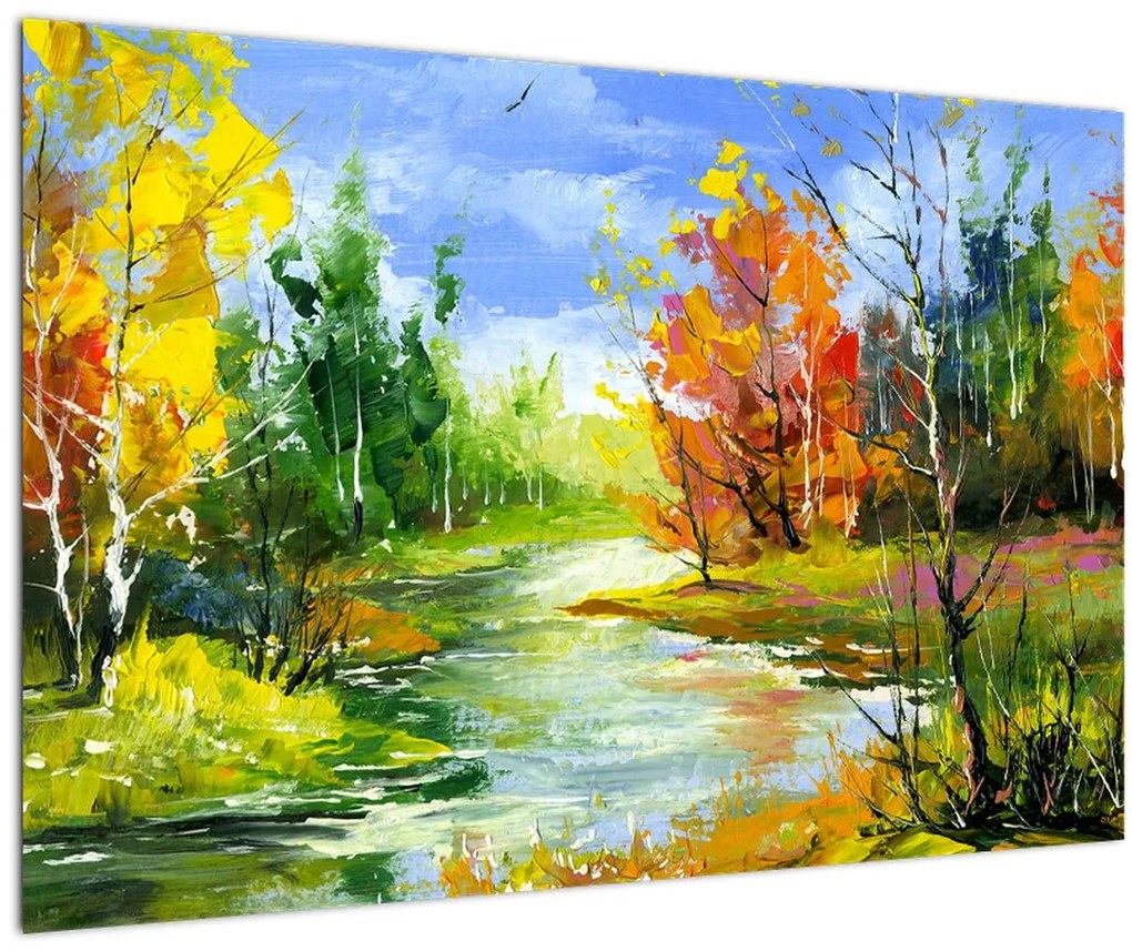 Tablou - Peisaj - pictură (90x60 cm)