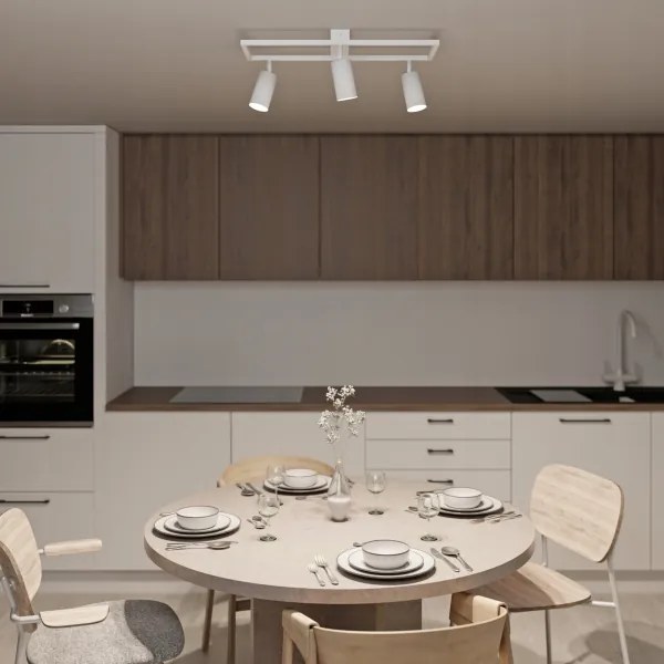 Spot aplicat 3x GU10, 30W, 230V, alb