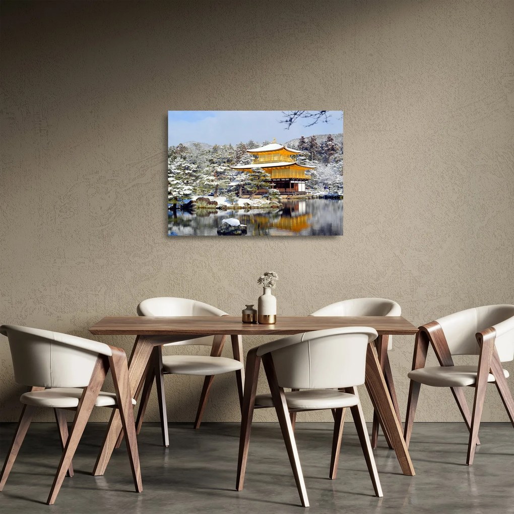 Tablou pe sticlă - Kinkakuji, Japonia (70x50 cm)