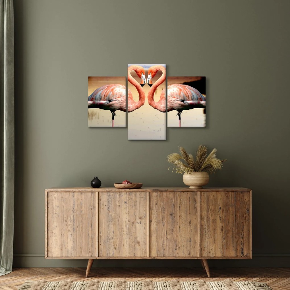 Tablou - doi flamemgo (90x60 cm)