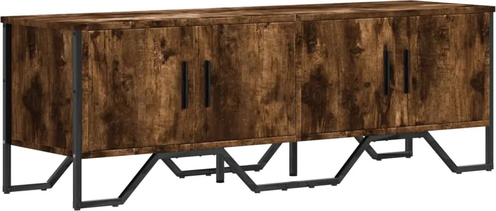 vidaXL Dulap TV, stejar fumuriu, 122x34x41 cm, lemn prelucrat