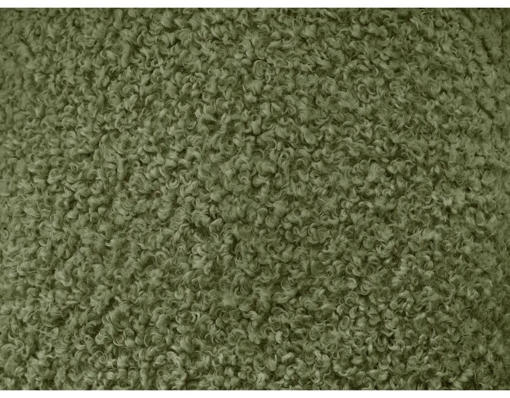 Canapea verde cu tapițerie din țesătură bouclé 232 cm Hippolyte – Bobochic Paris