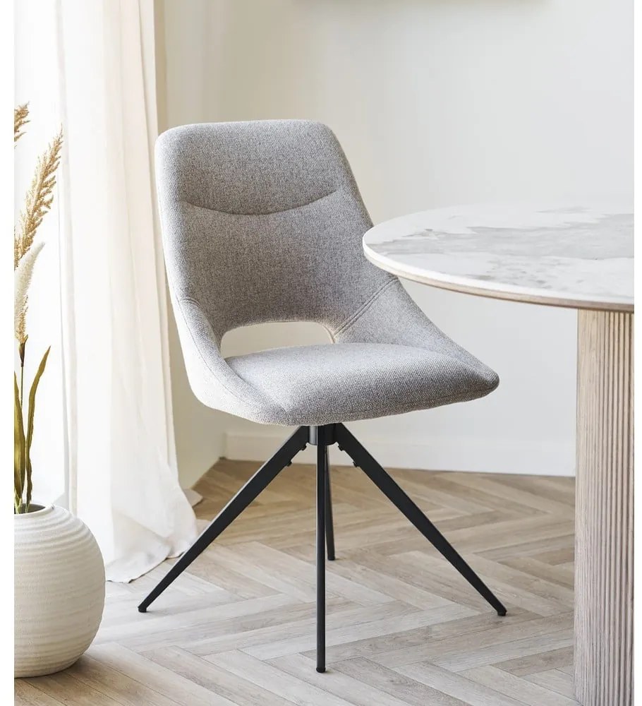 Scaun de dining bej tapițat Dokka – House Nordic