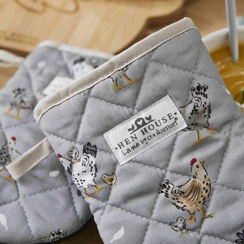 Set de mănuși de bucătărie 2 buc. din bumbac Hen House – Cooksmart ®