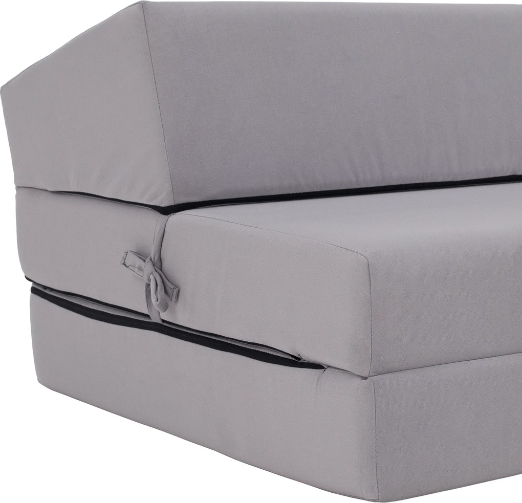Saltea/scaun pliabil, 2 in 1, gri deschis, VEDIS