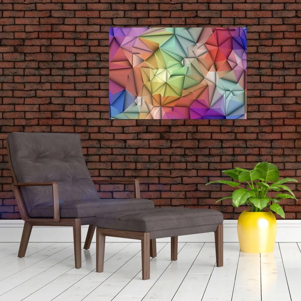 Tablou - Abstracția poligonală (90x60 cm)