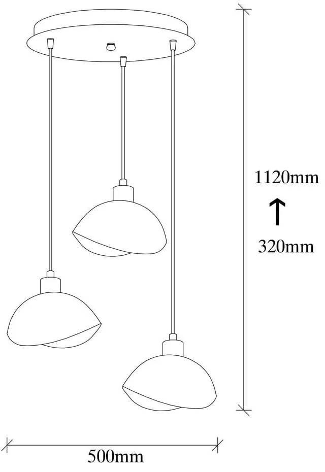 Lustră neagră cu abajur din metal ø 50 cm Sivani – Opviq lights