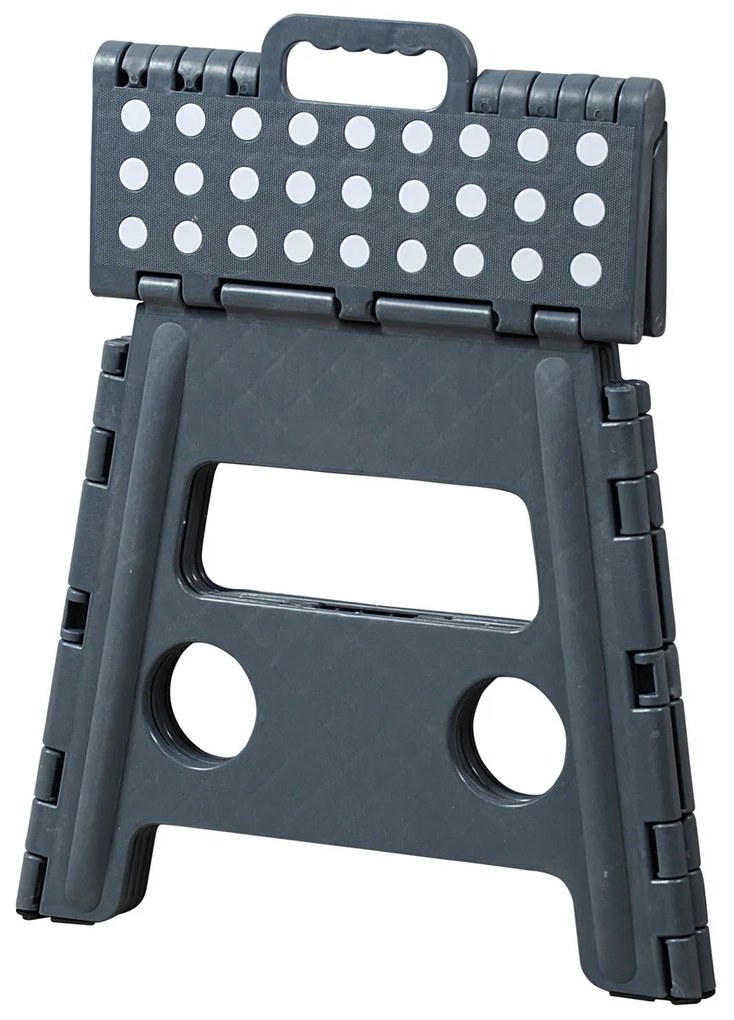 Taburet pliabil Kesper 70538 , gri, 36,5 x 32 x 30 cm
