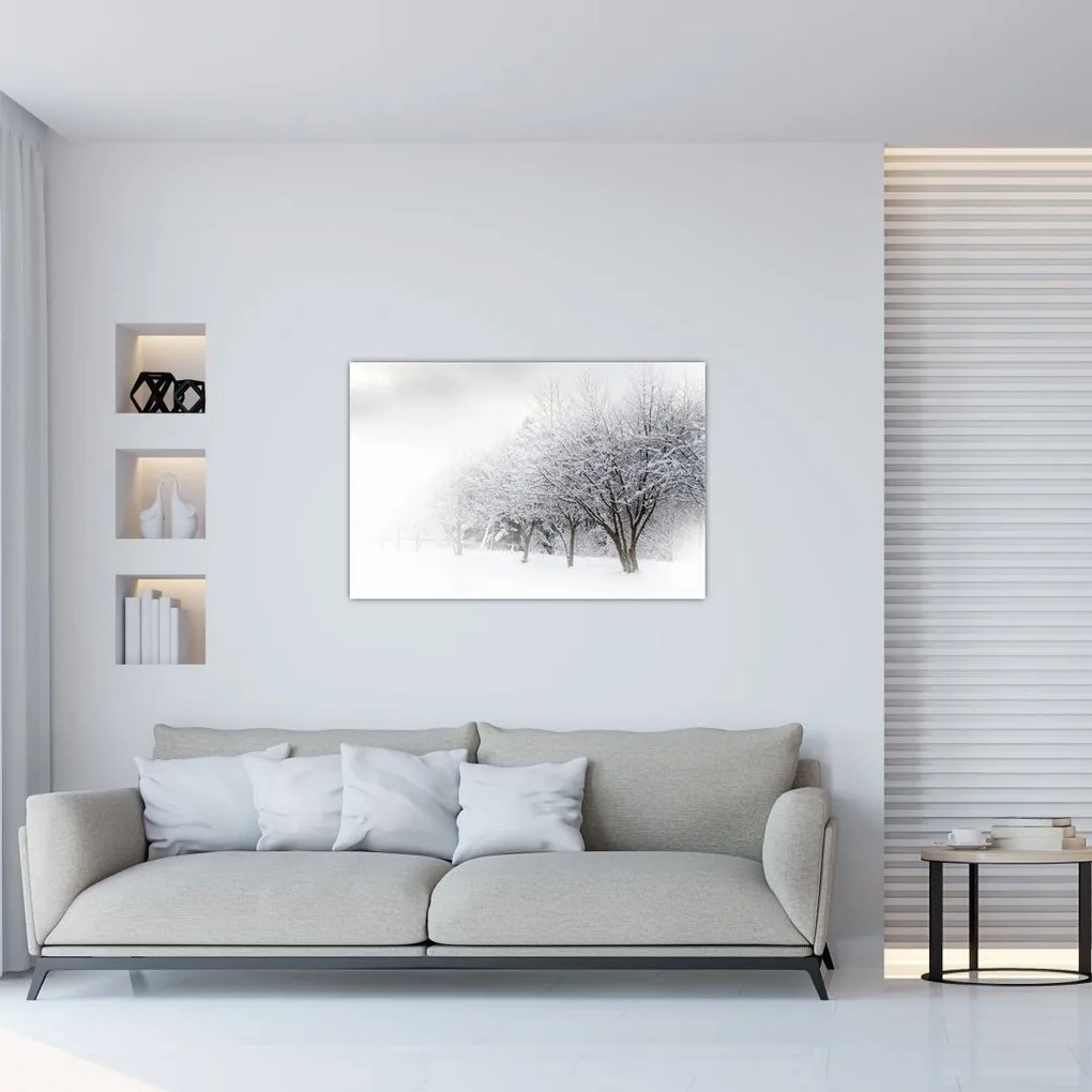 Tablou - Aleea de iarnă (90x60 cm)