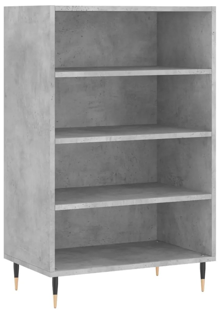 vidaXL Dulap înalt, gri beton, 57x35x90 cm, lemn compozit