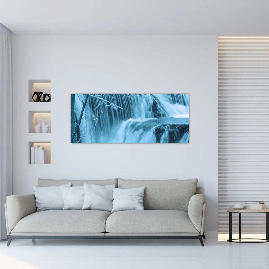 Tablou - cascadele închețate (120x50 cm)
