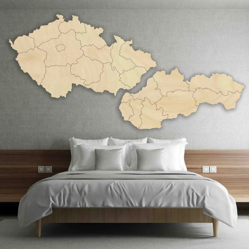 SENTOP | Harta din lemn a Republicii Cehoslovace - Geografie
