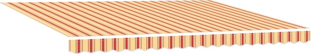 vidaXL Cortina Retractabilă Manual Galben și portocalie 450 × 350 cm