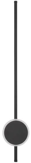 Aplica LED design modern minimalist CLOCK neagra