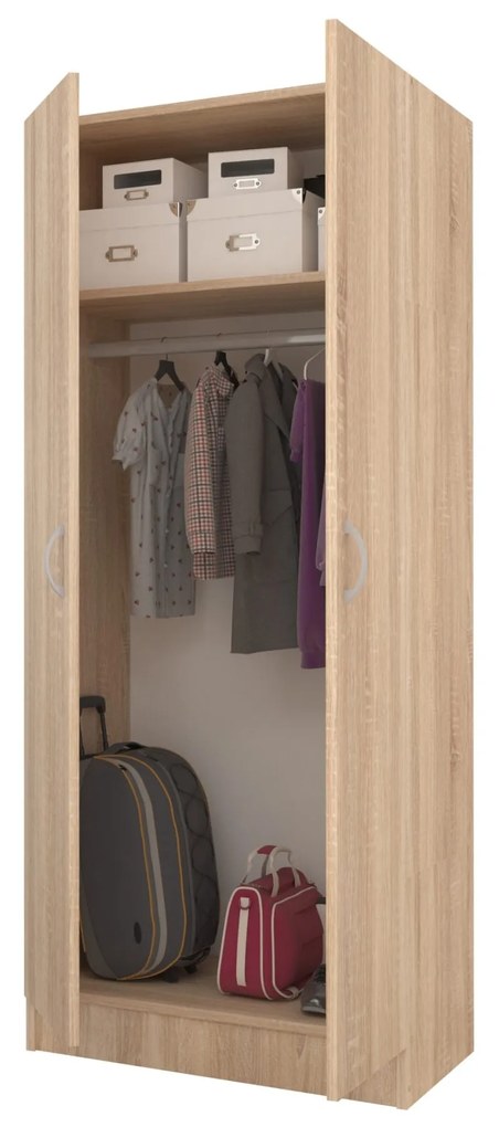 Dulap Remi, 2 Usi, Stejar Sonoma, 80 x 51 x 170 cm