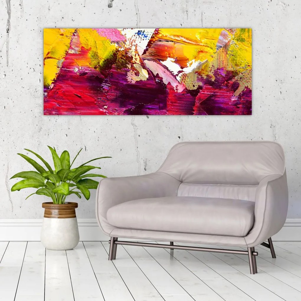 Tablou cu abstracție - pictura (120x50 cm)