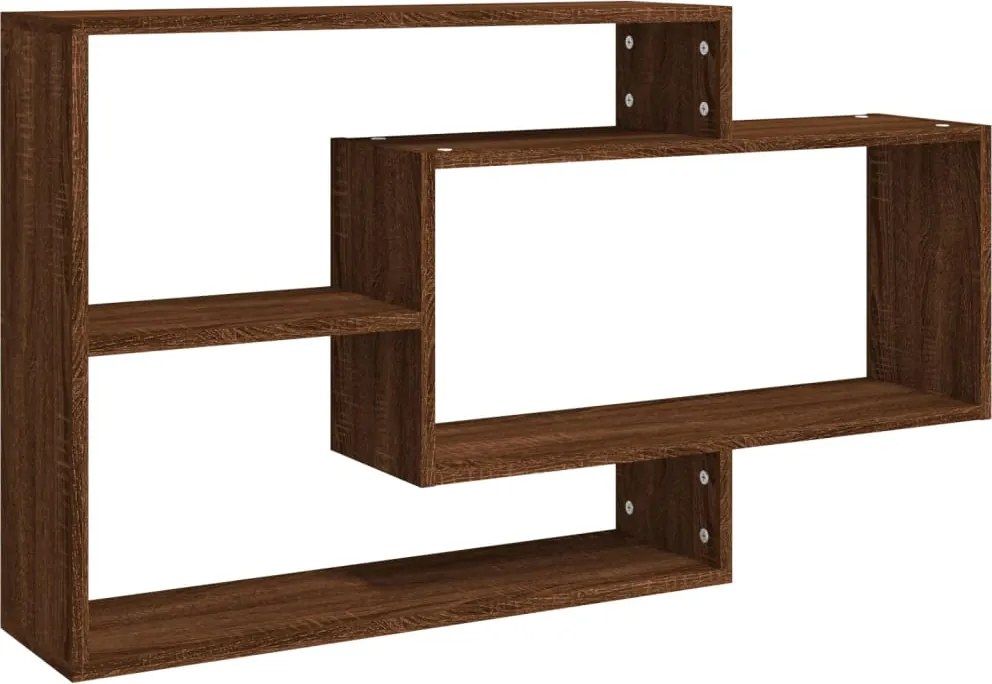 vidaXL Raft de perete, stejar maro, 104x20x58,5 cm, lemn compozit