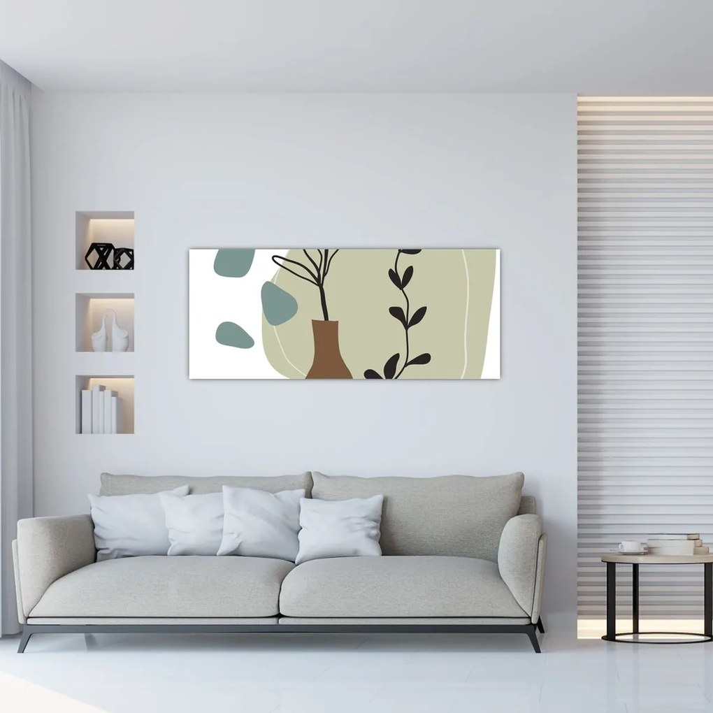 Tablou - Flori într-o vază N⁰2 (120x50 cm)