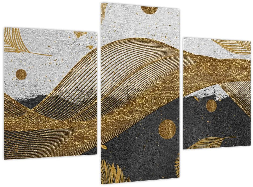 Tablou - Pene aurii (90x60 cm)