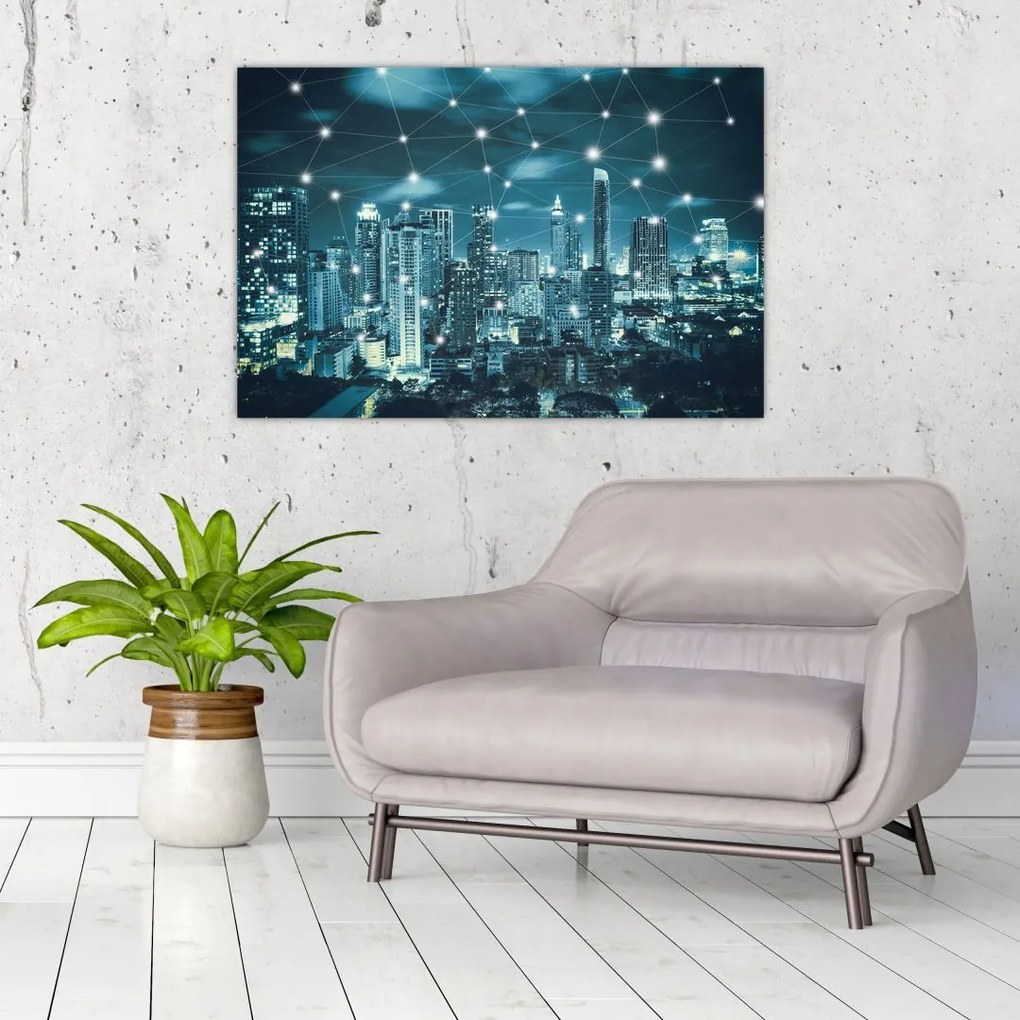 Tablou - Metropolă stălucitoare (90x60 cm)