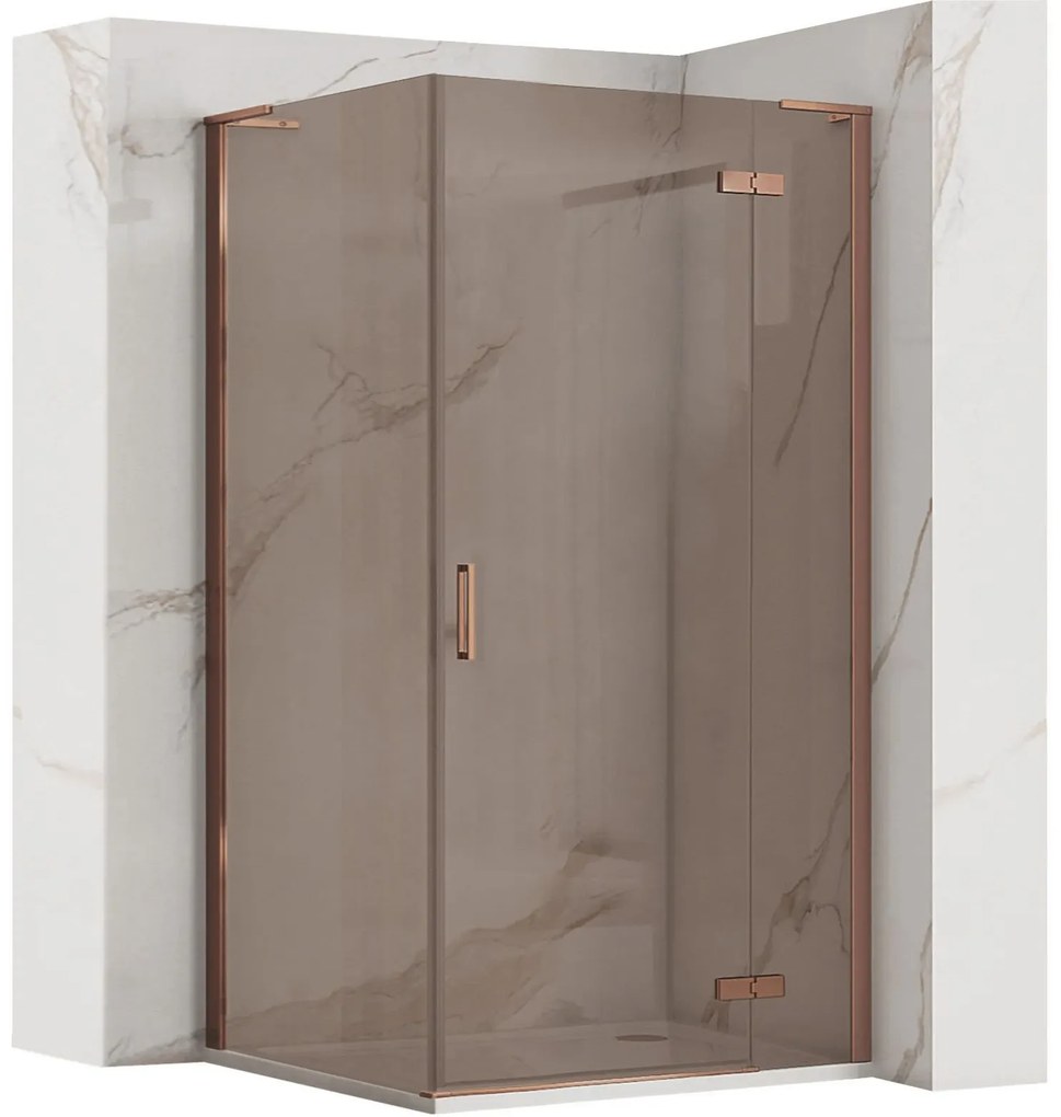 Cabina dus REA Hugo 90x90 Copper Brush