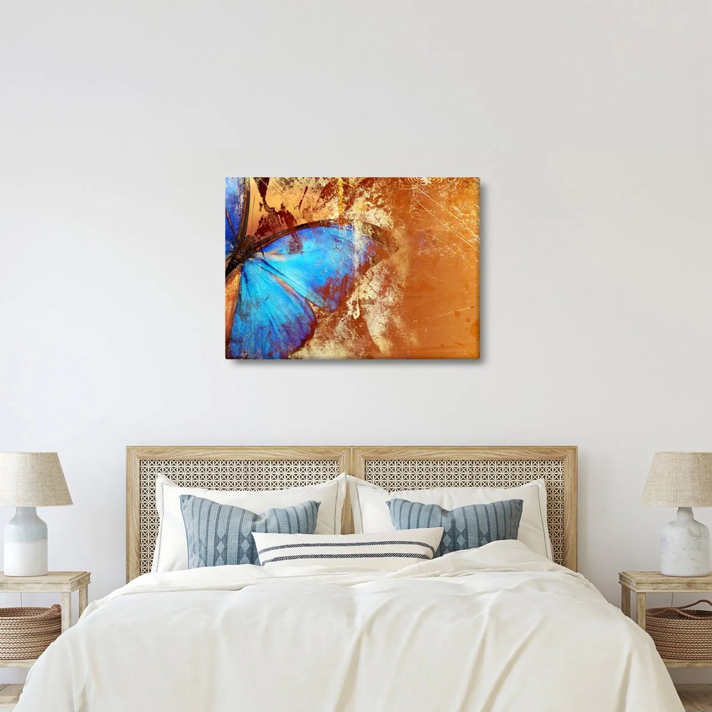 Tablou - Fluture albastru (70x50 cm)