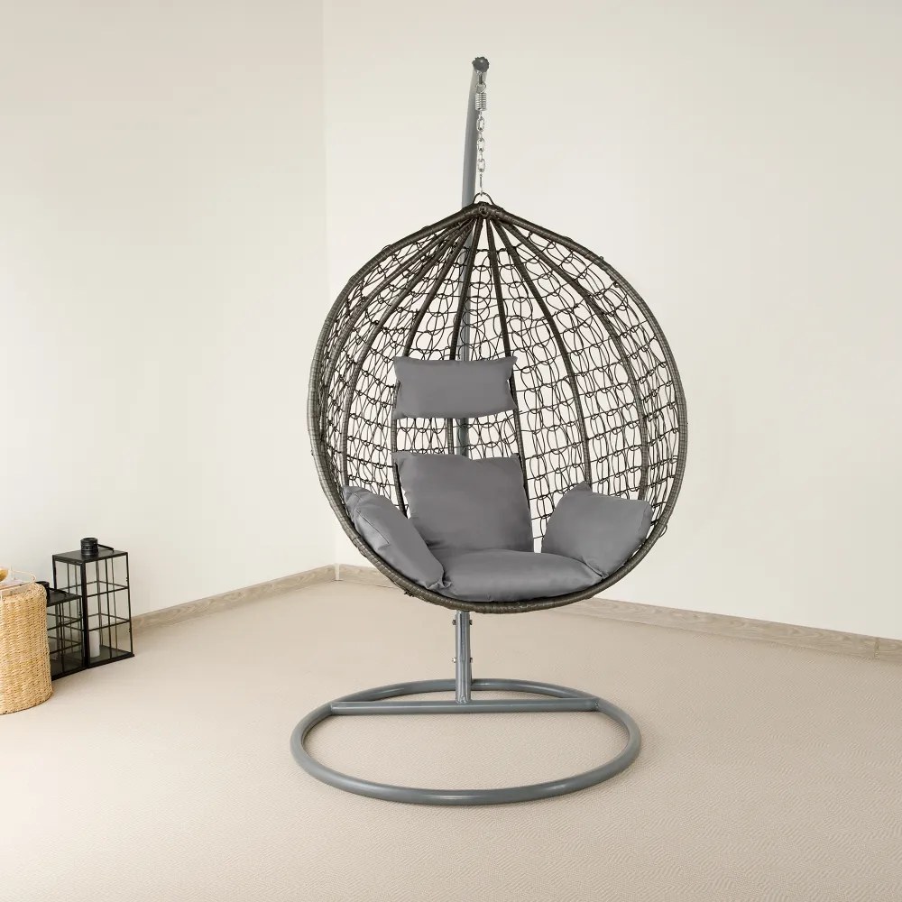 Scaun agăţat, gri, NOLAN NEW