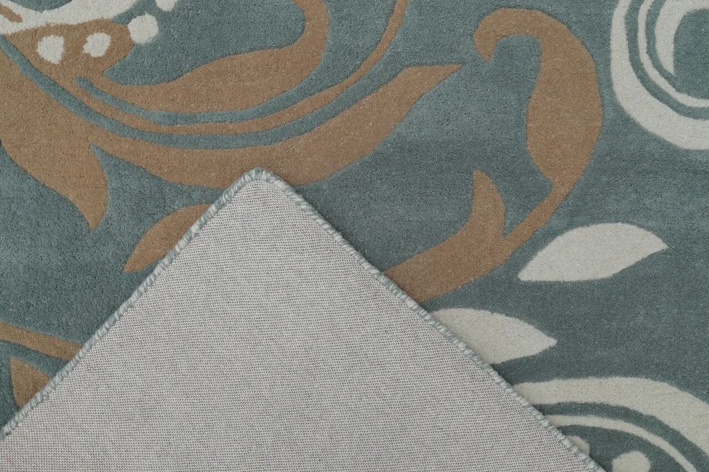 Covor Waves  Bedora, 120x170 cm, 100% lana, multicolor, finisat manual