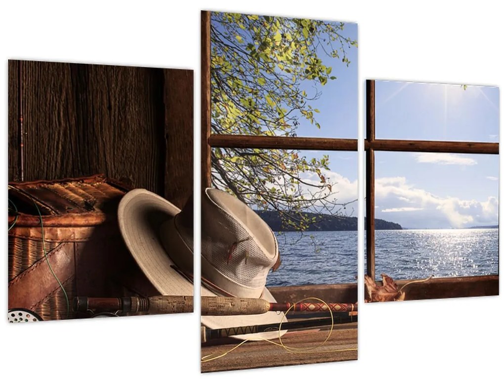 Tablou - Echipament de pescuit (90x60 cm)