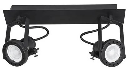 Aplica cu 2 spoturi directionabile SALVA negru NVL-9155102