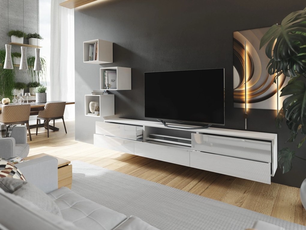 Mobilier living Berny 56 (alb + Alb lucios). 1087174