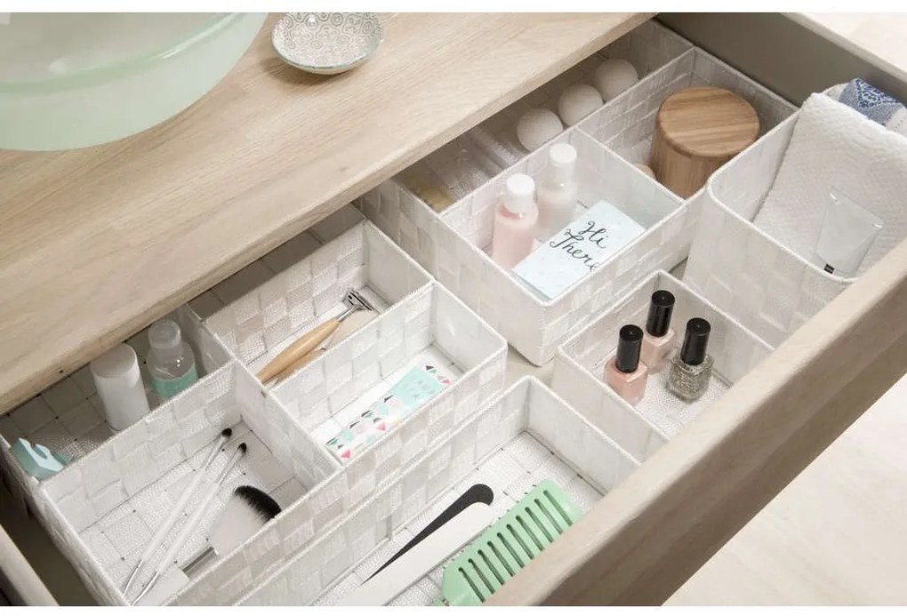 Compactor Organizator pentru lenjerie și accesorii TEX 32 x 25 x 8 cm, alb