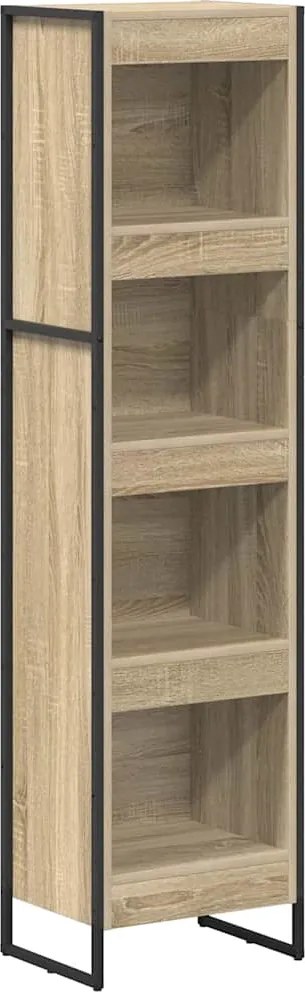 vidaXL Dulap pentru cărți Sonoma 80 x 30 x 155 cm Lemn compozit