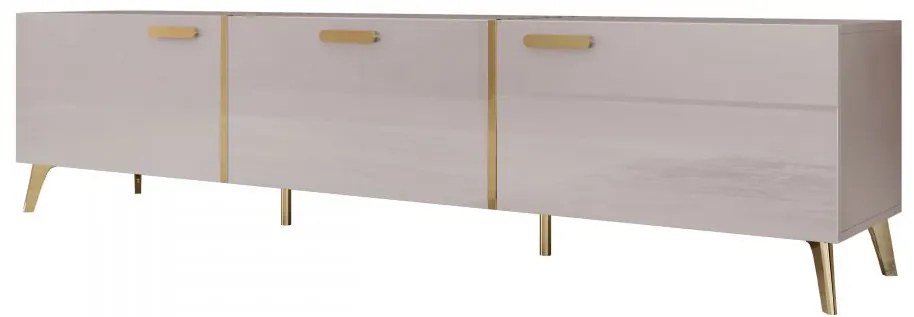 Masă TV Rostasi 3D (cashmir lucios + auriu). Promo -17%. 1122927