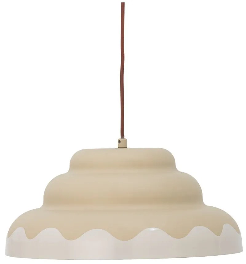 Lustră crem cu abajur din metal ø 40 cm Lacya – Bloomingville