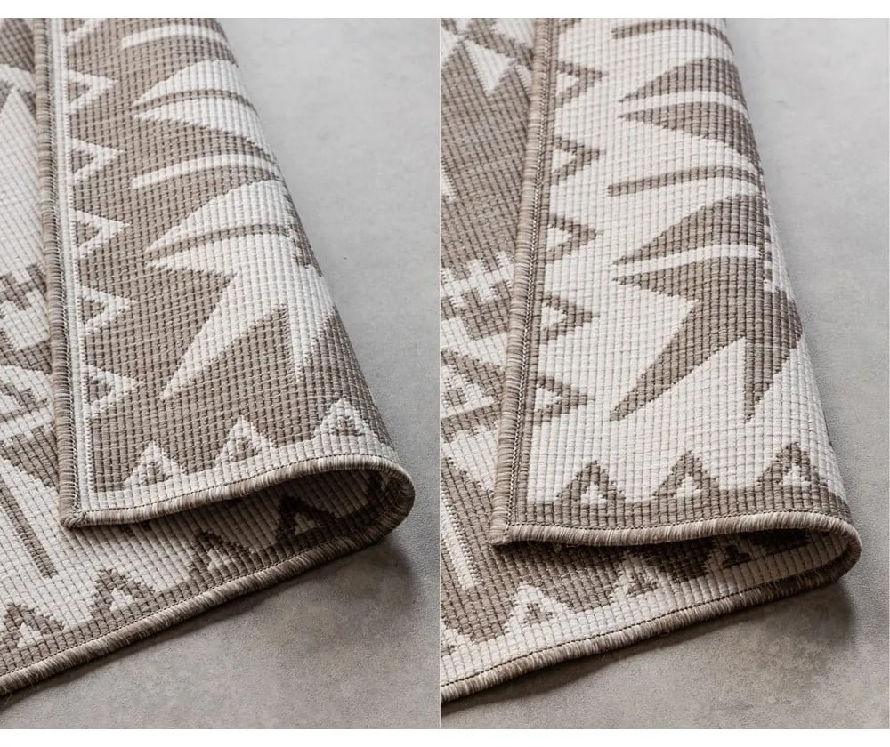 Covor de exterior maro/crem 120x170 cm Gemini – Elle Decoration