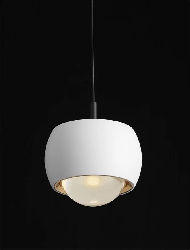 Pendul LED stil minimalist CONGA alb