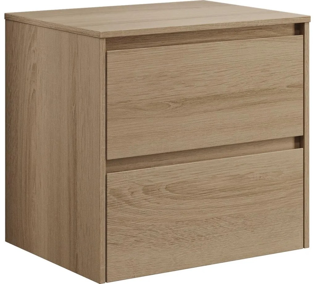 Dulap pentru lavoar TRONDHEIM, 60 cm, stejar